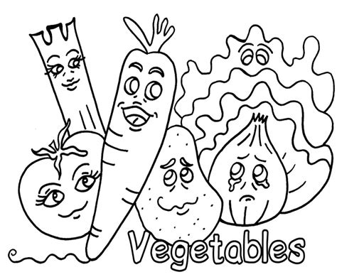 Vegetable Coloring Pages - Best Coloring Pages For Kids