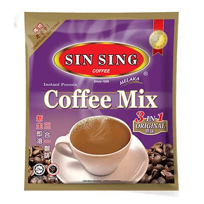 Sin Sing Coffee Mix 3in1 Original Instant Coffee 30X20G Lazada