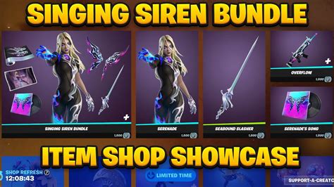 Singing Siren Bundle Fortnite Item Shop Showcase Serenade Skin YouTube