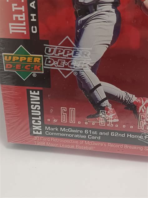 MLB Cards Mark Mcgwire 1998 Upper Deck Chase For 62nd Home Etsy