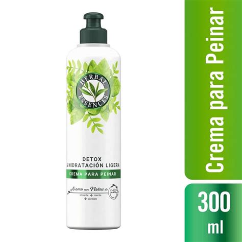 Herbal Essences Crema Para Peinar Detox And Hidratación Ligera 300 Ml Lagranbodega