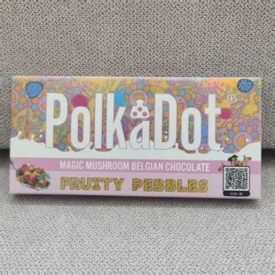 Polka Dot Magic Mushroom Belgian Chocolate Bar Packaging