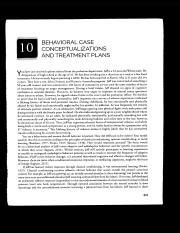 Case Conceptualization And Treatment Planning 2019 Cap 10 Pdf