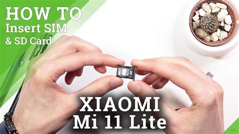 How To Insert Nano SIM Micro SD Cards In XIAOMI Mi 11 Lite SIM SD