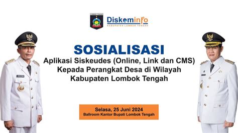 Sosialisasi Aplikasi Siskeudes Online Link Dan Cms Kepada Perangkat