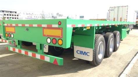 Cimc Tri Axle 40ft Flatbed Trailer For Sale In Zimbabwe Harare