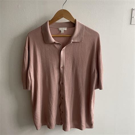 Cos Mens Pink Shirt Depop