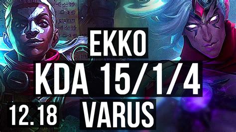 Ekko Vs Varus Mid Winrate Legendary Euw Master