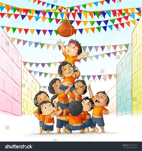 1762 Dahi Handi Crowd Images Stock Photos And Vectors Shutterstock