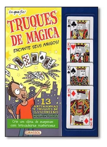 Livro Truques De Magica Baralhos Coleção Eu Que Fiz MercadoLivre