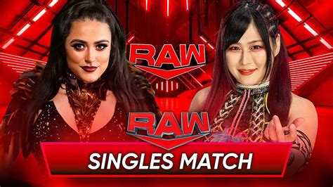 Wwe K Lyra Valkyria Vs Iyo Sky Singles Match At Wwe Raw Youtube