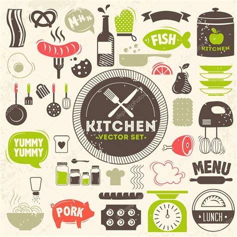 Kitchen Vector Icons Stock Vector By ©bestworks 42784785