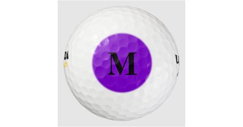 Simply Purple Solid Color Golf Balls Zazzle