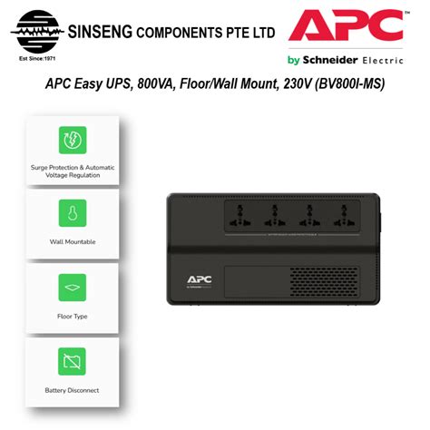 Va Apc Ups Battery Backup Bv I Ms Easy Ups Bv Va W