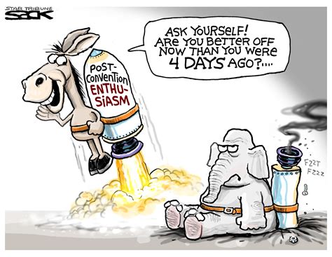 Steve Sack Cartoon Post Convention Enthusiasm