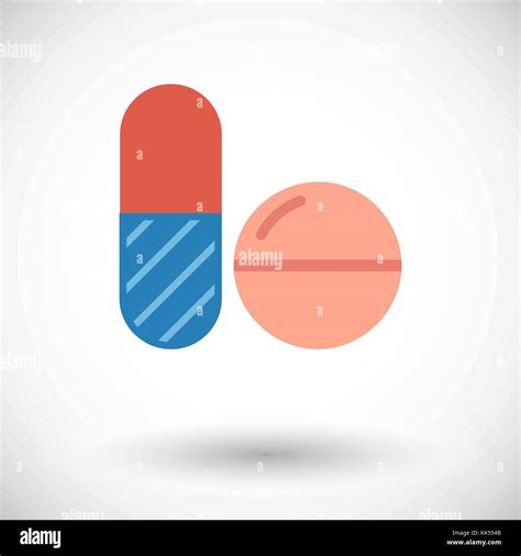 Contraceptive Pills Flat Vector Icon For Mobile And Web Applications