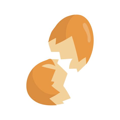 Vector eggs shell isolated on a white background 36419666 Vector Art at ...