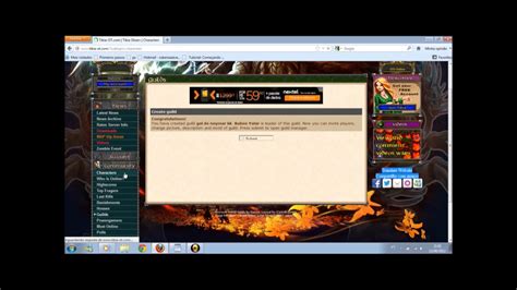 Como Fazer Uma Guild No Tibia Ot Youtube