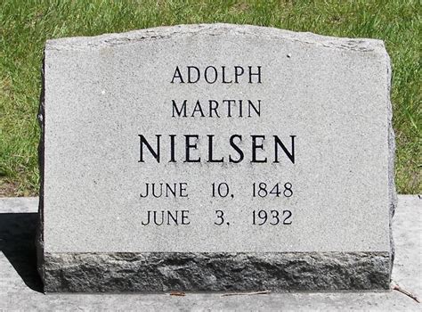 Adolph Martin Nicolai Nielsen Find A Grave Memorial