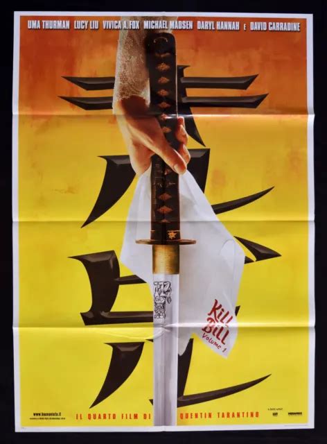 Manifesto 2f Kill Bill Volume 1 Quentin Tarantino Thurman 1 Édition