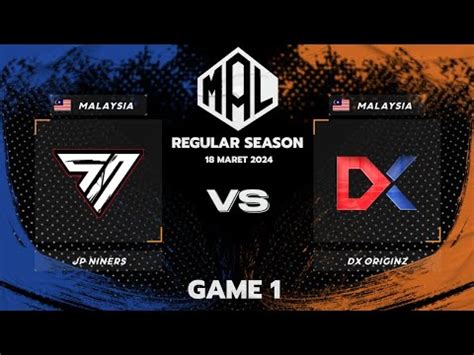 Jp Niners Vs Dx Originz Regular Season Game 1 Mlbb Academy League