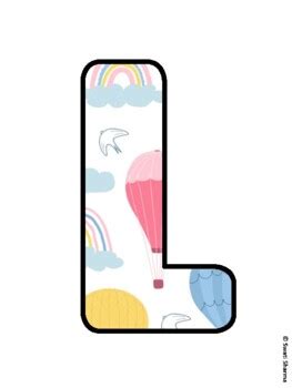 LET S GET CARRIED AWAY WITH MATH Hot Air Balloons Bulletin Board Letters