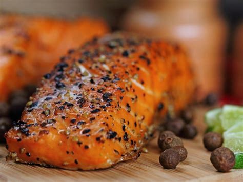 Grilled Salmon with Spicy Rub Recipe | CDKitchen.com