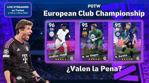 EFootball 2024 Nuevas Cartas POTW Champions League 12 De Octubre 23