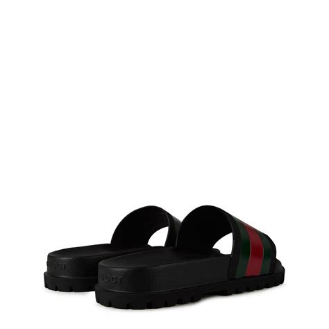 Gucci Web Sliders Men Pool Shoes Flannels