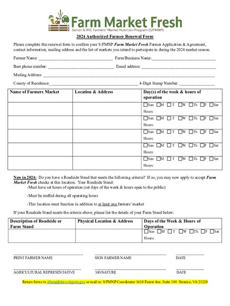 Fillable Online Farmer Market Agreement Fax Email Print PdfFiller