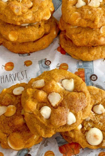 Pumpkin White Chocolate Chip Macademia Nut Cookies Norine S Nest