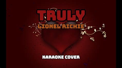 247 Truly Lionel Richie Karaoke Cover YouTube