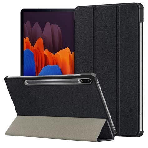 Trifold Smart Case For Samsung Galaxy Tab S S Black