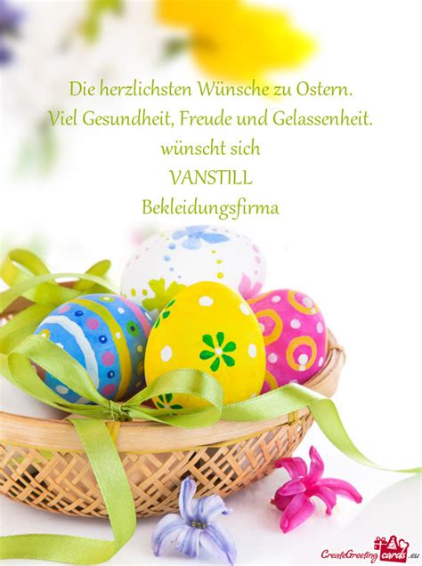 herzlichsten Wünsche zu Ostern Darmowe kartki