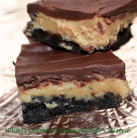 No Bake Buckeye Bars What S Cookin Italian Style Cuisine