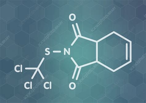 Captan Fungicide Molecule Illustration Stock Image F0305142