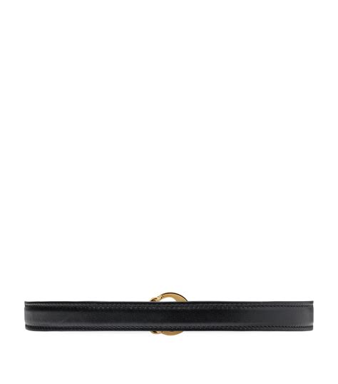 Gucci Leather Interlocking G Belt Harrods Us