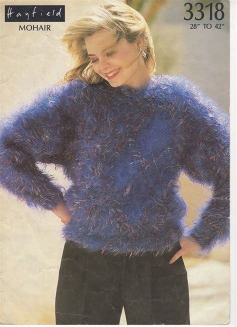 Ladies Mohair Cardigan, Mohair Knitting Pattern, Mohair Wool, 80s Cardigan, Vintage Mohair ...