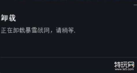 暴雪战网卸载不了怎么回事？特玩网