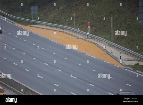 Motorway Emergency Refuge Area Stock Photo Alamy