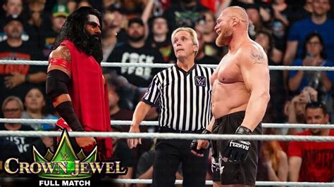 FULL MATCH Veer Mahaan Vs Brock Lesnar WWE Crown Jewel 2023 YouTube