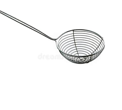 Chrome Sieve Or Colander The Kitchenware Utensil Accessory Stock Image