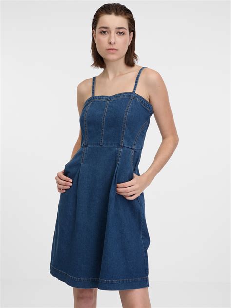 Rochie din denim albastru închis pentru femei ORSAY Orsay ro