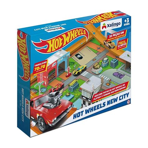 Playset Hot Wheels New City Xalingo Real Brinquedos