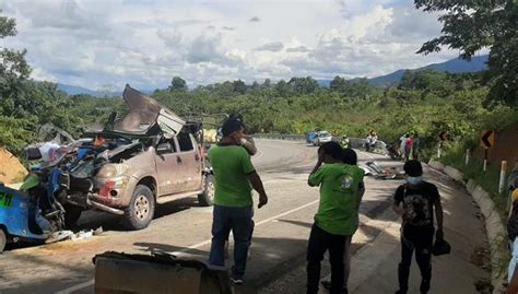 Choque De Camioneta Y Mototaxi Deja Tres Muertos Y Dos Heridos En Selva