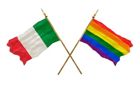 Premium Photo Background For Designers National Day 3d Model National Flags Italy And Gay Pride