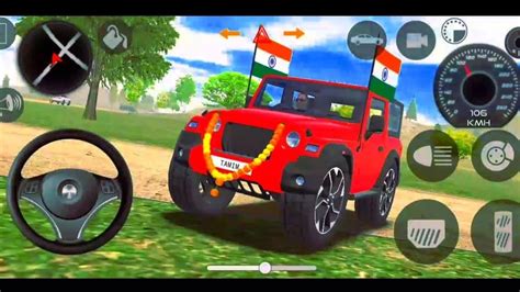 Dollar Song Modified Mahindra Black Thar😈 Indian Cars Simulator 3d