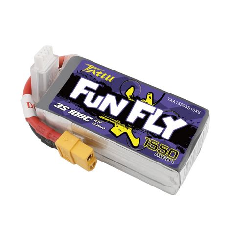 TATTU FunFly LiPo Series 3S 1550mAh 11 1V 3S1P 100C