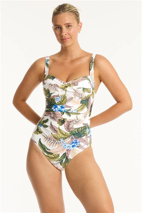 Sea Level Twist Front Multifit One Piece Lost Paradise Splish