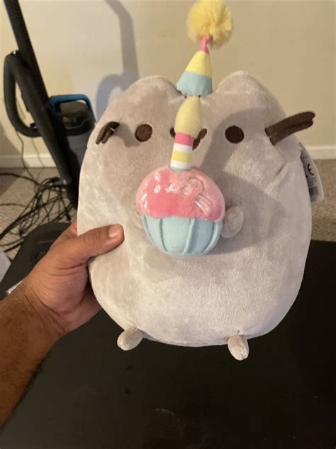 Gund New Pusheen Birthday Pusheen Plush Cat Stuffie 10 Inch Stuffed Toy 4561978274